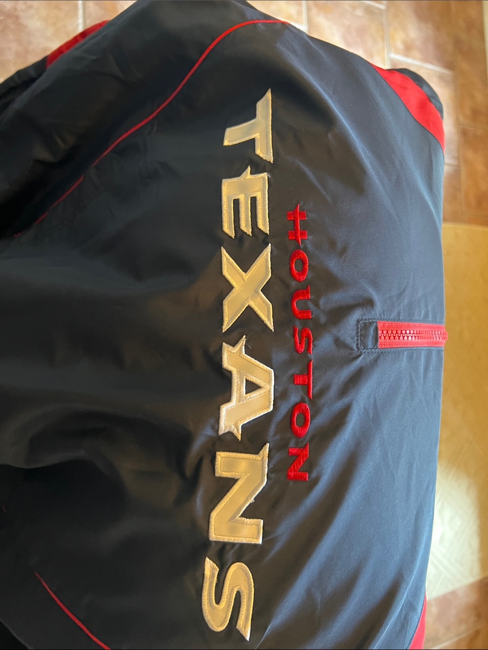 Houston Texans NFL Team Apparel half zip, pullover jacket, men's medium - Picture 3 of 5
